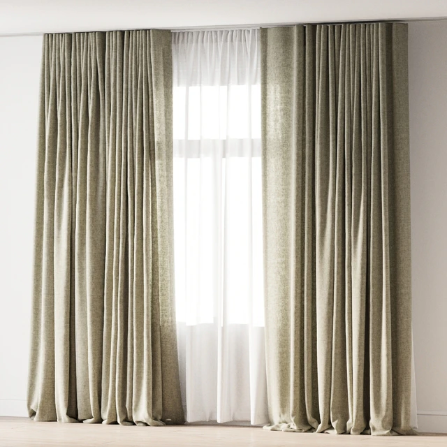льняные шторы — Скачать
