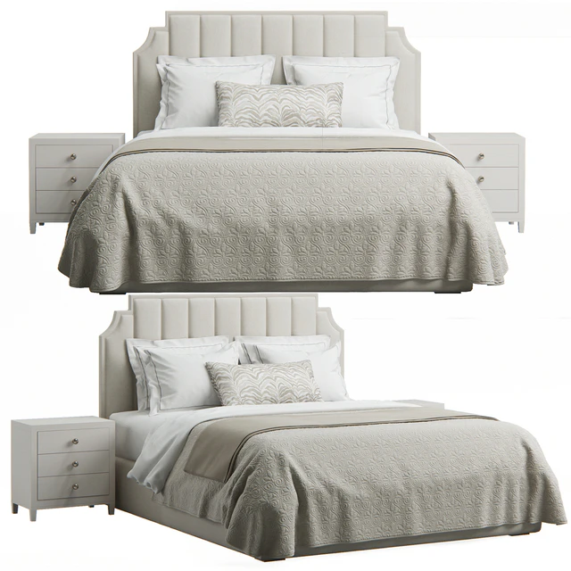 Princeton Step Rectangular Upholstered Bed — Скачать