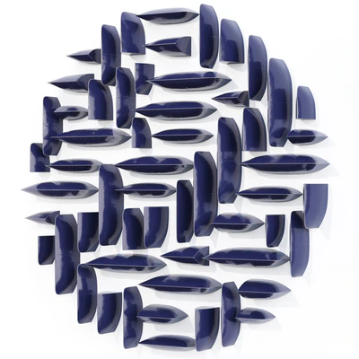 Hostler Burrows/Wall Pillows Blue Circle II — Ver 5