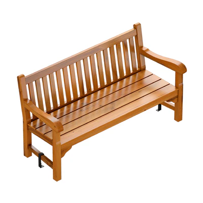Wooden garden bench / park bench — Ver 1