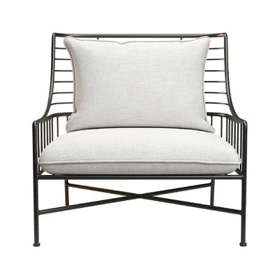 CB2 Breton Black Metal Chair — Ver 3