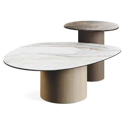 Calligaris Mushroom Coffee TopTables Marble — Ver 1