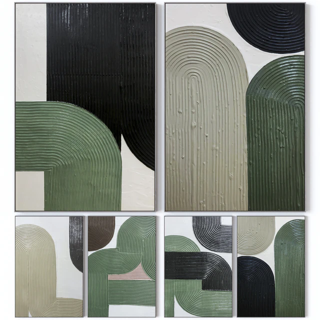 Set of six large wall paintings 2458 — Descargar