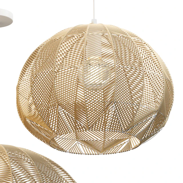 NATURAL ROUND RATTAN PENDANT — Descargar
