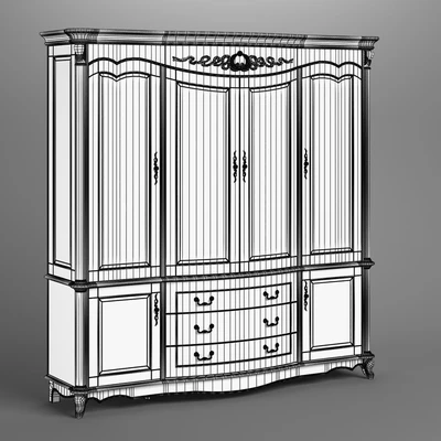 2517500 230 Carpenter Wine cabinet 4d 2130x570x2150 — Ver 3