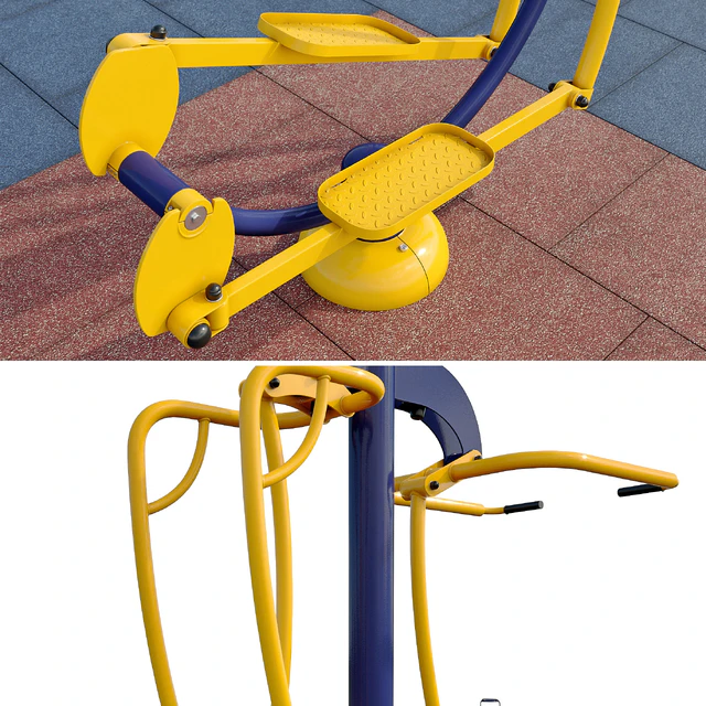 Sports ground with outdoor exercise trainers. Playground — Descargar