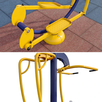 Sports ground with outdoor exercise trainers. Playground — Ver 4