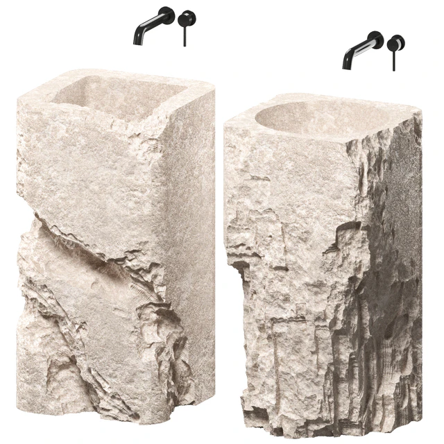 stone wash basin set6 — Download