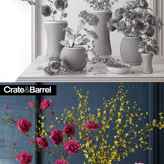 Crate &amp; Barrel Flower set — Скачать