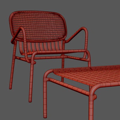 Week-End Outdoor Armchair + Outdoor Coffee Table — Ver 2
