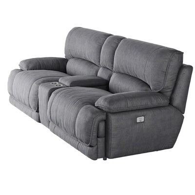 American Signature Furniture Mario 3-Piece Dual Power Reclining Sectional — Ver 6