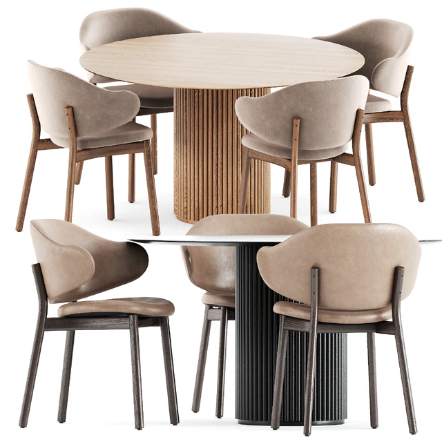 Holly chairs by Calligaris and Palais Royal table by Asplund — Descargar