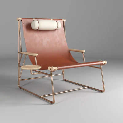 Leather Deck Chair by BDDW — Вид 1