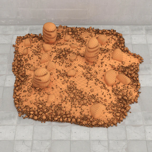 Blumenbeet Stone light / flowerbed with stone lamps — Descargar