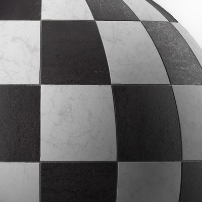 Marble Tile Materials 11- 3 patterns Tile - Pbr 4k Seamless — Вид 4
