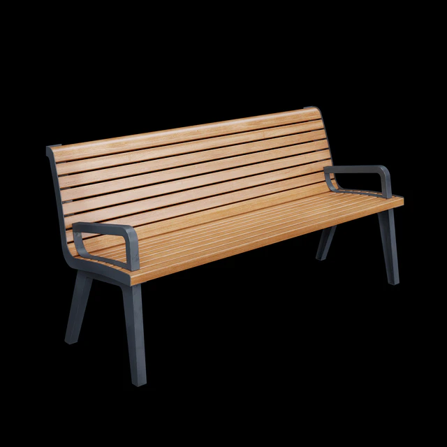 Benches Paris Adanat under the snow — Descargar