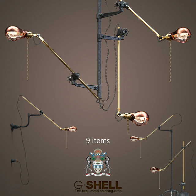Goldenshell set (9 items) of industrial steampunk extension — Descargar