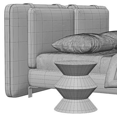 Bed Minotti Tatlin Soft — Ver 3