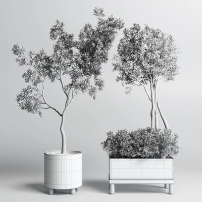 Collection Indoor plant 132 vase handmade pottery plant tree pot — Вид 3