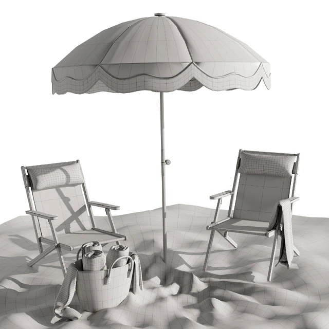 Beach Lounge Outdoor Set 22 — Descargar