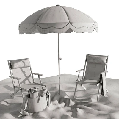 Beach Lounge Outdoor Set 22 — Ver 2