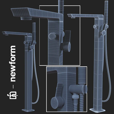 Outdoor bath mixer Newform Pura Libera — Ver 2