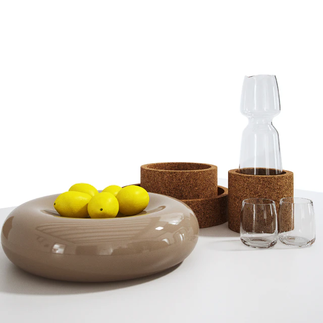Calligaris set table Duca, chair Bess — Descargar
