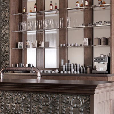 Classic Pub Bar Counter — Ver 4