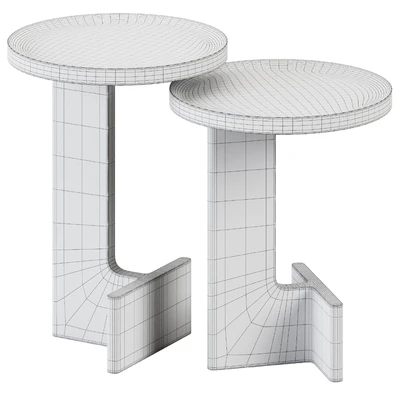 Wooden Beam Side Tables by Ariake — Ver 2