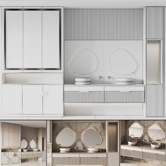 Bathroom Furniture Set 22 — Descargar