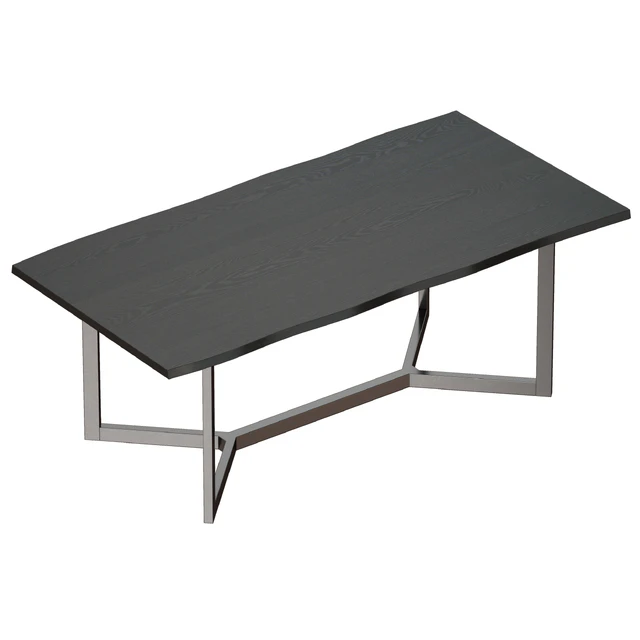 Verge Black Live Edge Dining Tables (Crate and Barrel) — Descargar