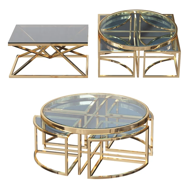 Coffee table Eichholtz Coffee Table Padova Gold — Descargar
