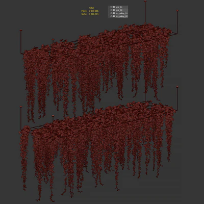 Ivy hanging from the ceiling. 2 models — Ver 3