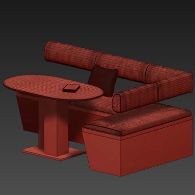 Corner sofa for the kitchen — Ver 2