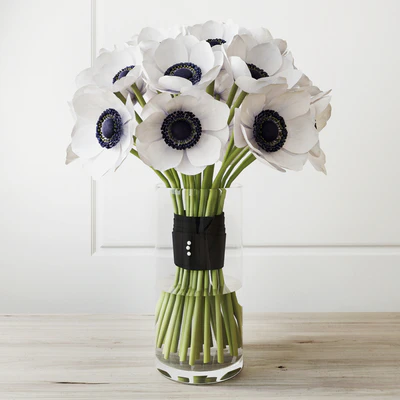 Букет цветов (white anemone) — Скачать