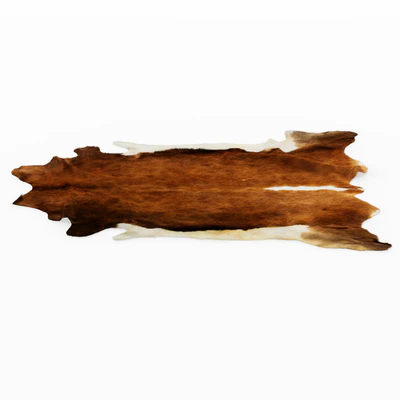 European Rug Cowhide Brown and White — Ver 3