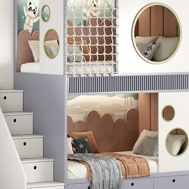 Designer two-level bed Kids room 20 — Descargar