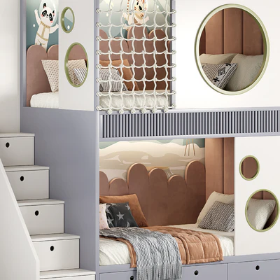 Designer two-level bed Kids room 20 — Ver 3