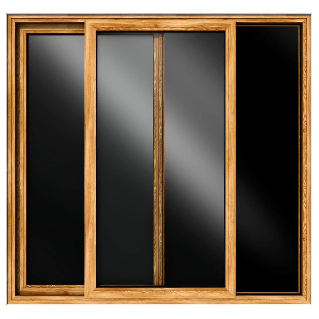 Sliding stained glass wooden doors — Descargar