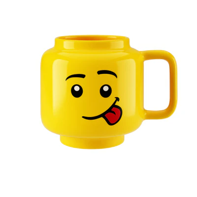 silly large ceramic mug by lego — скачать