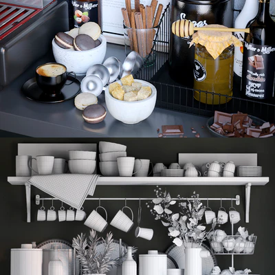Decorative set for the kitchen 4 — Ver 3