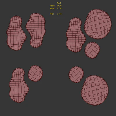 4 compositions of Pond Mirrors — Ver 4
