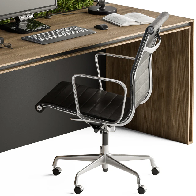 Office Furniture - employee Set 17 — Скачать