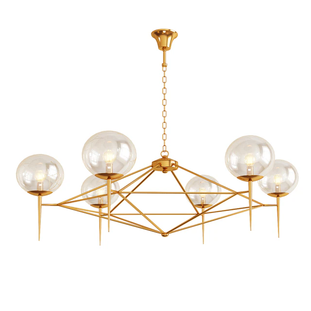 Worlds Away Gold Chandelier — Скачать