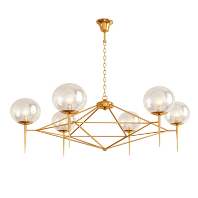 Worlds Away Gold Chandelier — Скачать