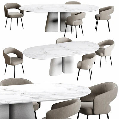 Ditre Italia Pillar and 356 Chair — Ver 1
