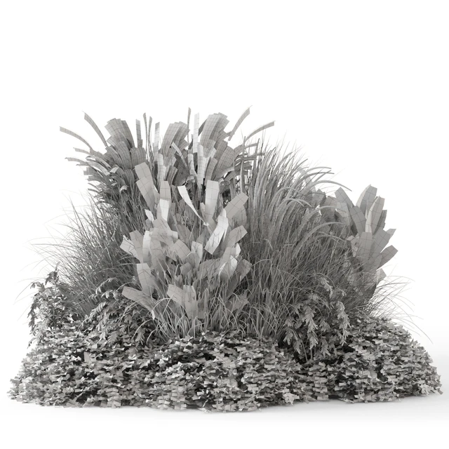 Outdoor Plants Bush -Bush Set 1644 — Скачать
