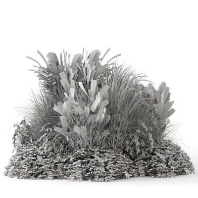 Outdoor Plants Bush -Bush Set 1644 — Вид 7