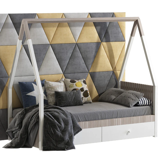 Children's bed in the form of a house 3 — Descargar