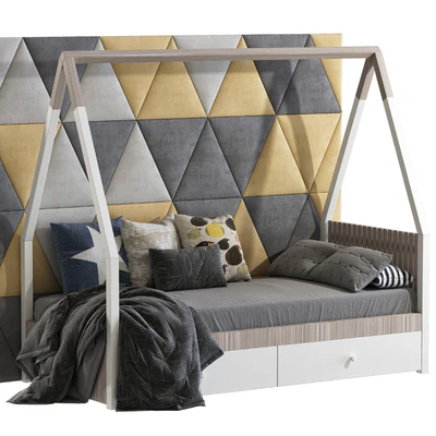 Children's bed in the form of a house 3 — Ver 1